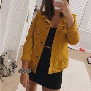 YELLOW CORDUROY JACKET